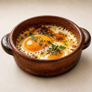 FRIED EGGS IN CLAY POT